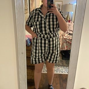 Big Bud Press Black Gingham Romper